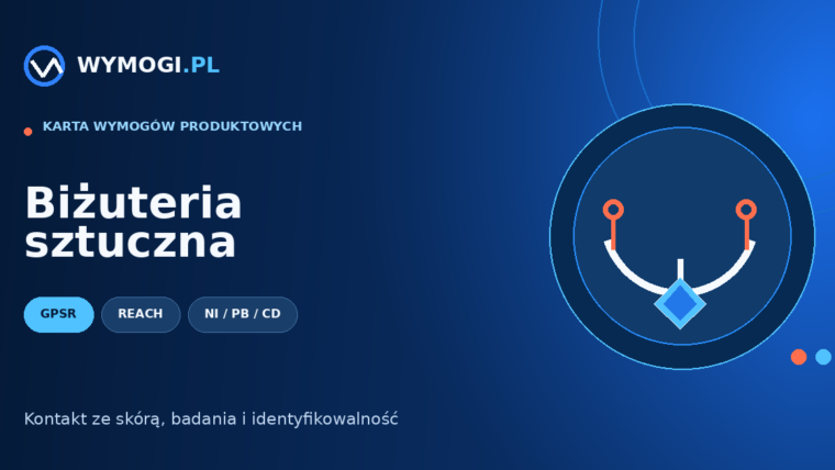 Biżuteria sztuczna – REACH, nikiel, ołów i kadm