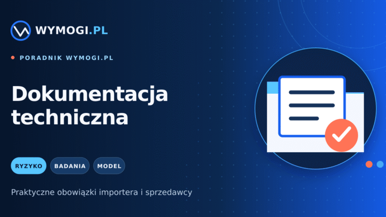 Dokumentacja techniczna produktu – checklista importera