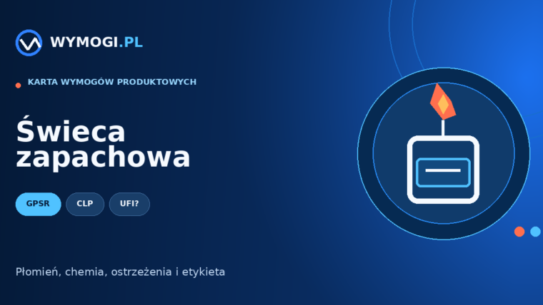 Świeca zapachowa – GPSR, CLP i UFI