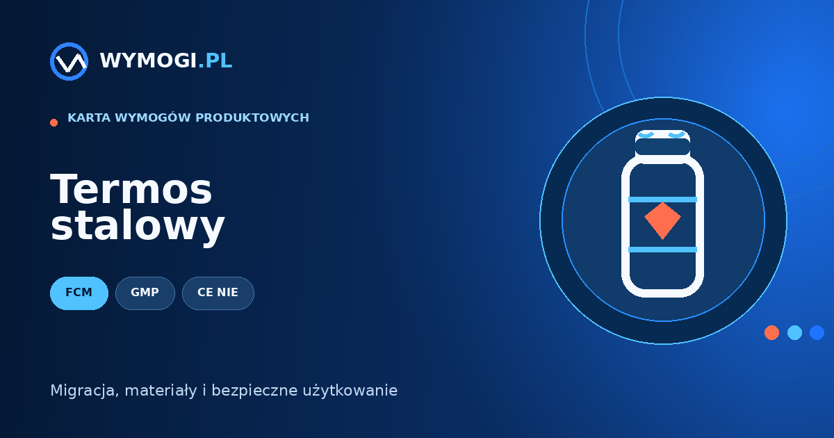 Termos stalowy – kontakt z żywnością i GPSR